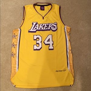 Los Angeles Lakers Yellow O’Neal Jersey